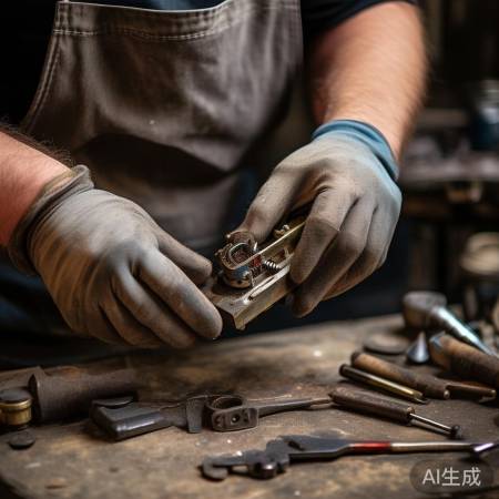 拆解旧锁步骤二