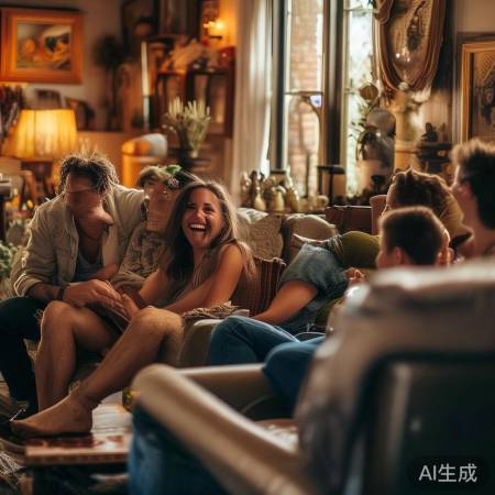 家居分享结束，沙发聊天，轻松自