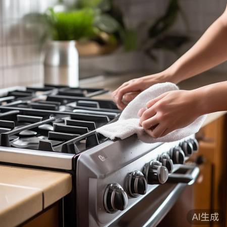 洗净后,燃气灶更顺畅