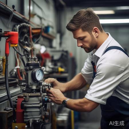 安装后，测试打压泵工作。