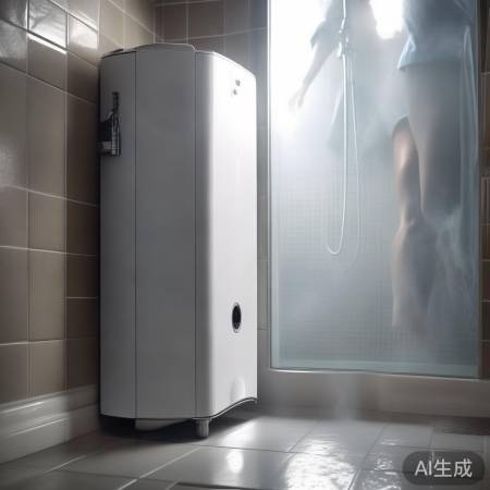 淋浴间角落热水器，留空方便转身