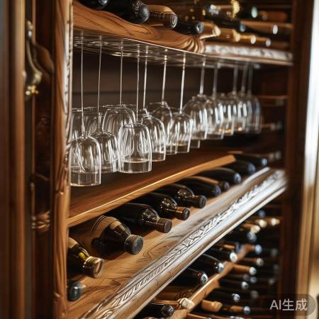 精选酒柜杯架，美观实用。
