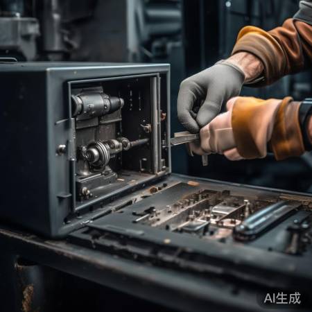 机械锁芯简单拆卸