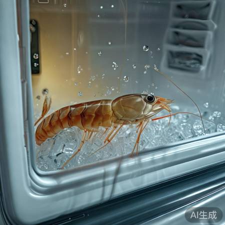 虾入冰箱不游泳