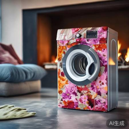 洗衣机变家居装饰