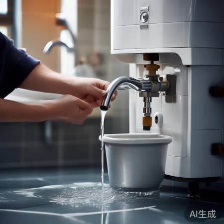 安全阀下盆接水