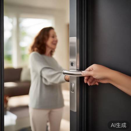 智能锁电机把手，安全温馨家