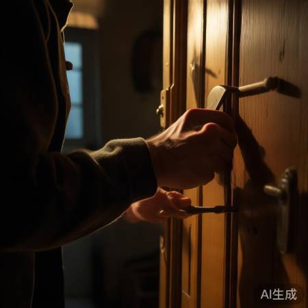 锁芯故障,小心撬开