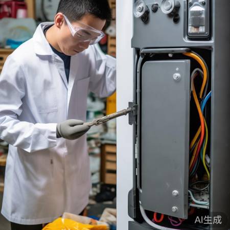 拆热水器外壳,小心电线