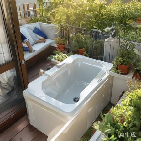 阳台洗衣机盆,家居美观实用