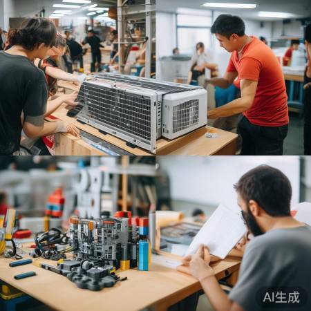 空调安装，搭积木般组装