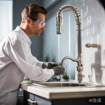 检查水管连接，拧紧并关进水阀