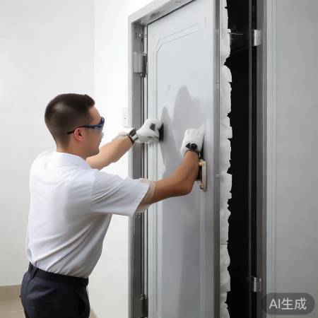 “专业安装，严密封缝，试锁试关