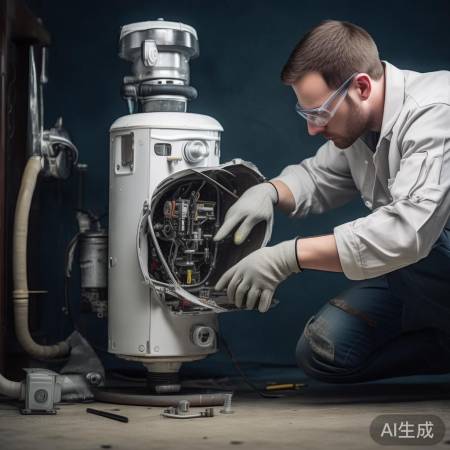 拆卸热水器外壳，螺丝遍布各处