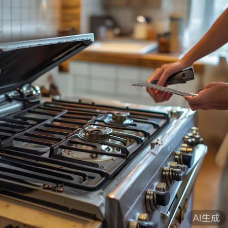 燃气灶内部清理