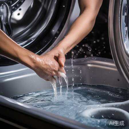 热水溶解卡缝洗衣液