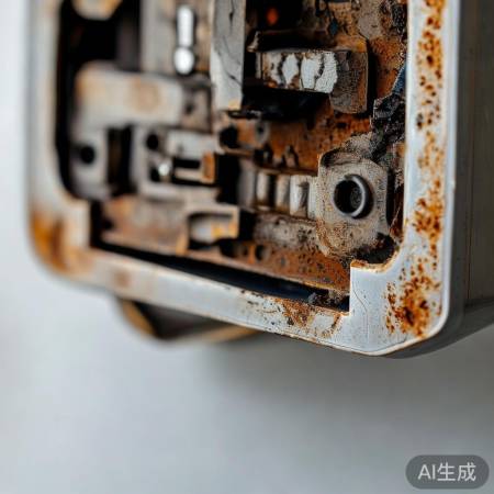 开关烧焦,检查内部损坏