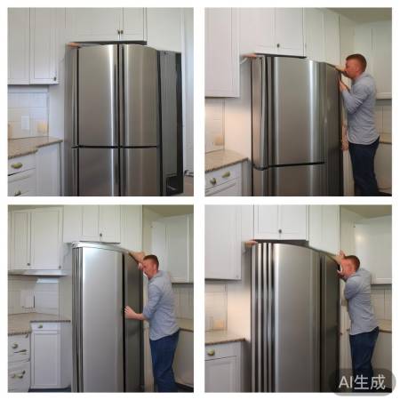 冰箱搬家完成，侧板装回。