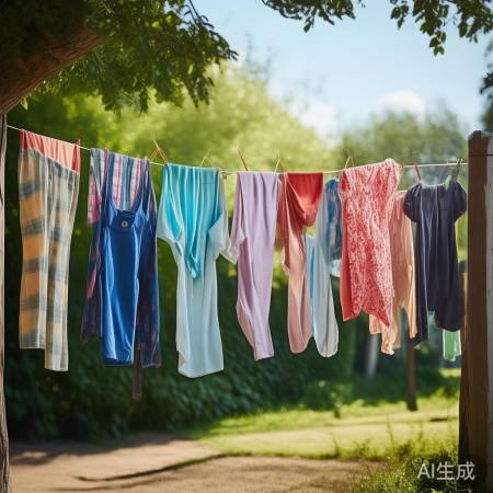 晾晒衣物,分类防染色