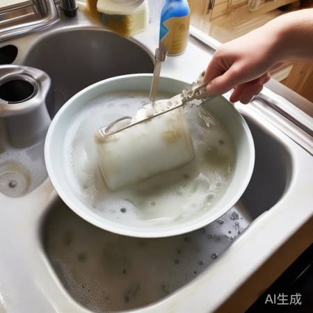 清洗滤网,检查配件