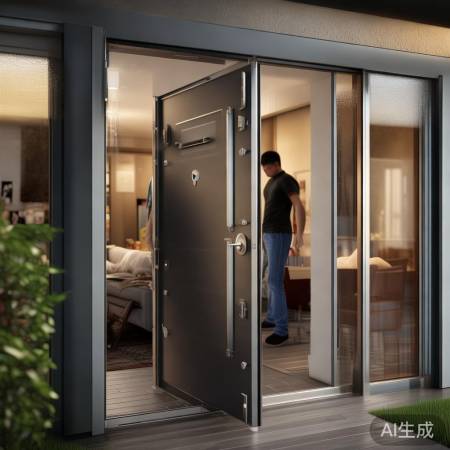 防盗门开向内保安全