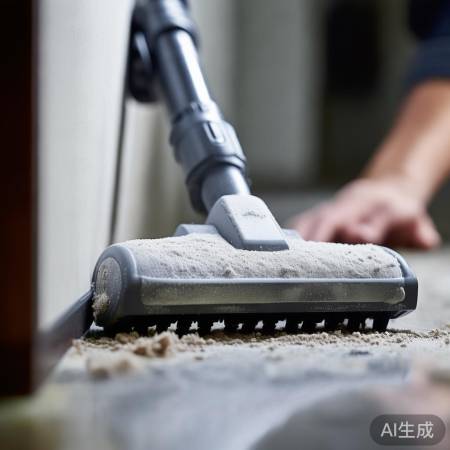 吸尘器清理小孔灰尘