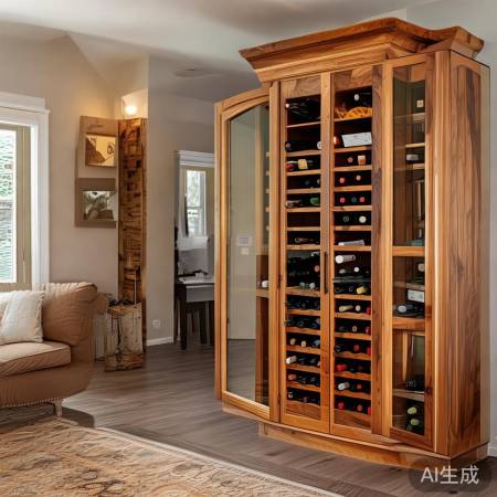 定制酒柜更个性，成品酒柜固定。