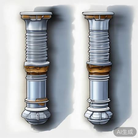 排水管连接：螺纹牢固，卡箍便捷
