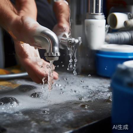 检查管道，肥皂水验漏