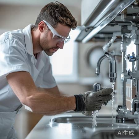 水管连接后仔细检查