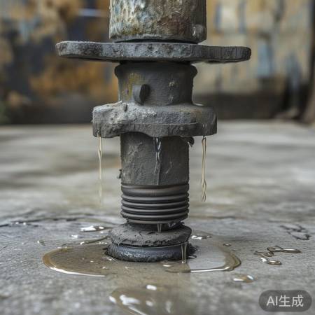 水泵密封圈老化，致漏水