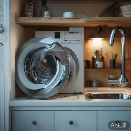 洗衣机后置洗手盆，生活更便捷温