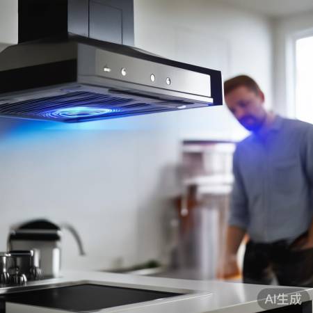 观察抽油烟机运行状态