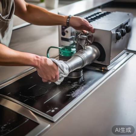 检查排烟管道，防油垢积累